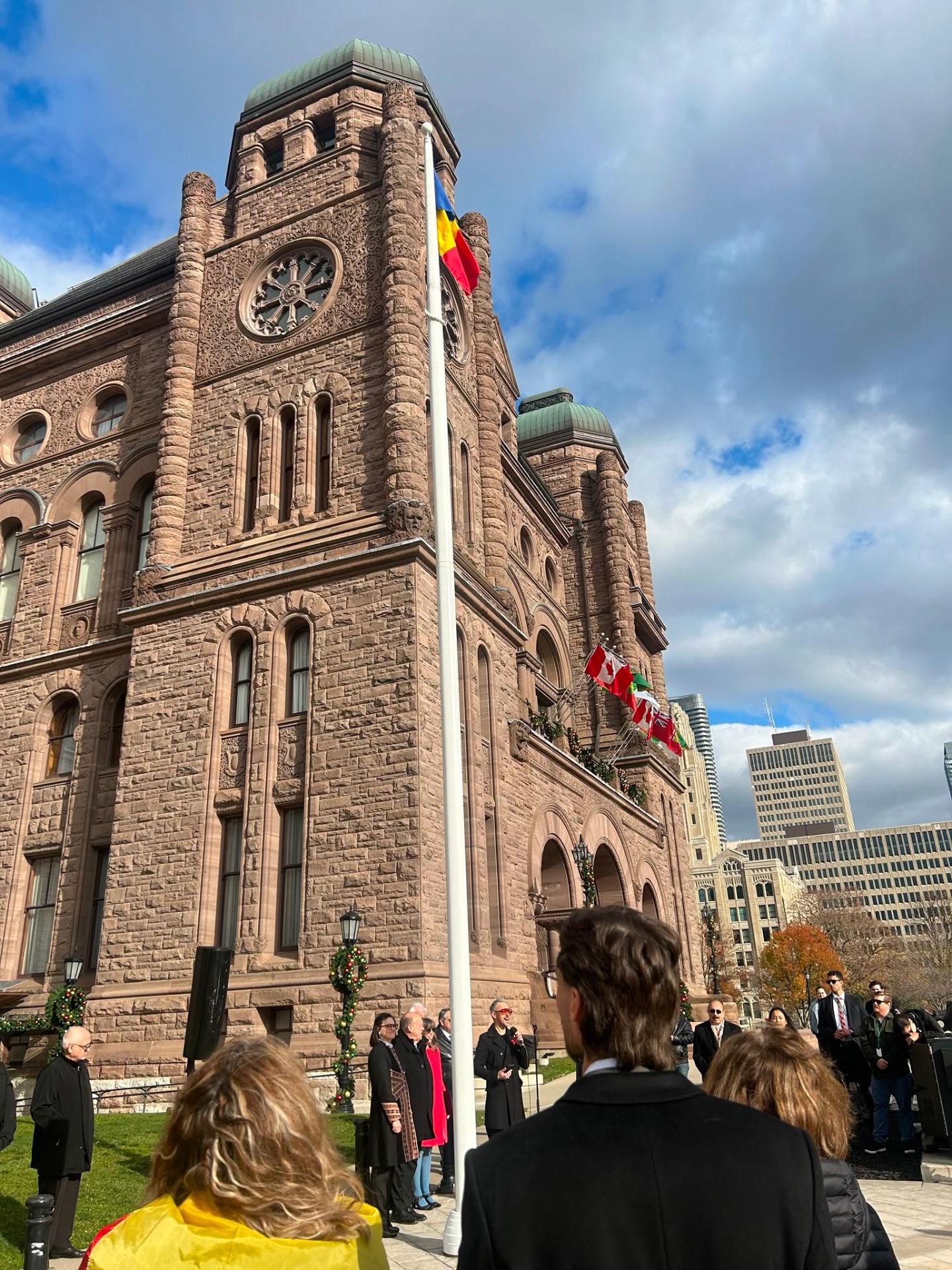 Flag Ceremony — Speeches at Queen's Park