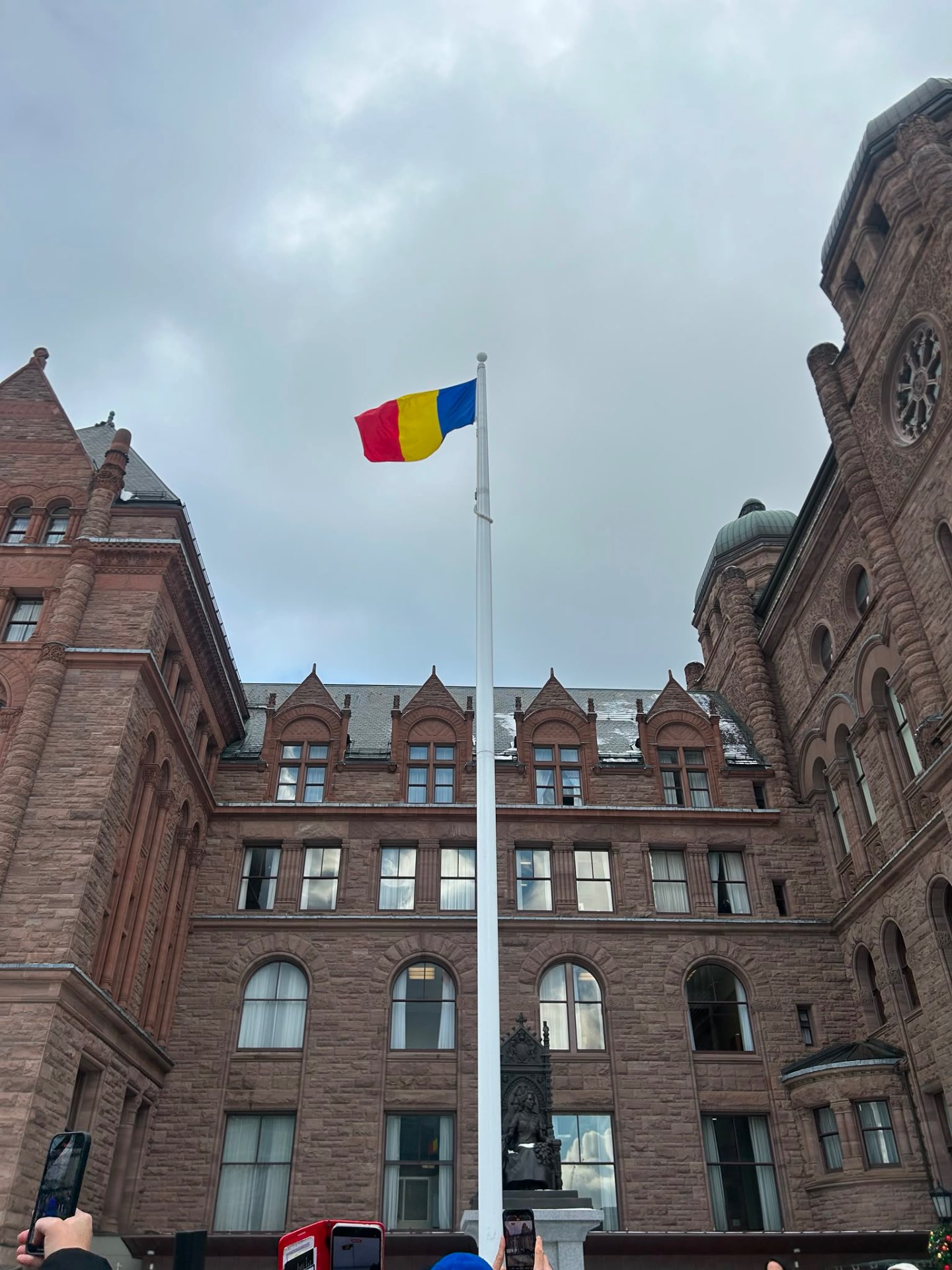 Tricolor Flying at Queen's Park
